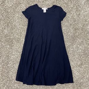 Planet Gold Navy T-Shirt Dress XXS (fits like XS)